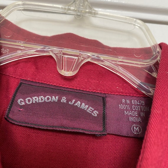 gordon & james western embroidered shirt - size m… - image 2