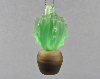 Cactus Ornament - Handmade Borosilicate Glass