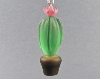 Cactus Ornament - Handmade Borosilicate Glass