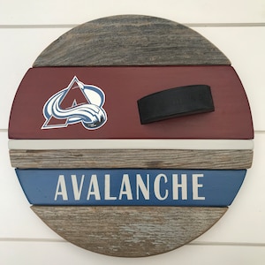 Colorado Avalanche Hockey Round.