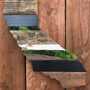 12” Moss and Reclaimed Wood California