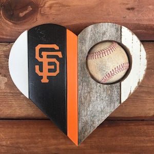 San Francisco Giants Baseball Heart