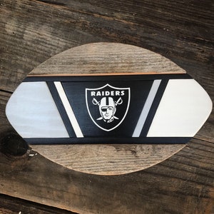 Raiders Reclaimed Wood Football