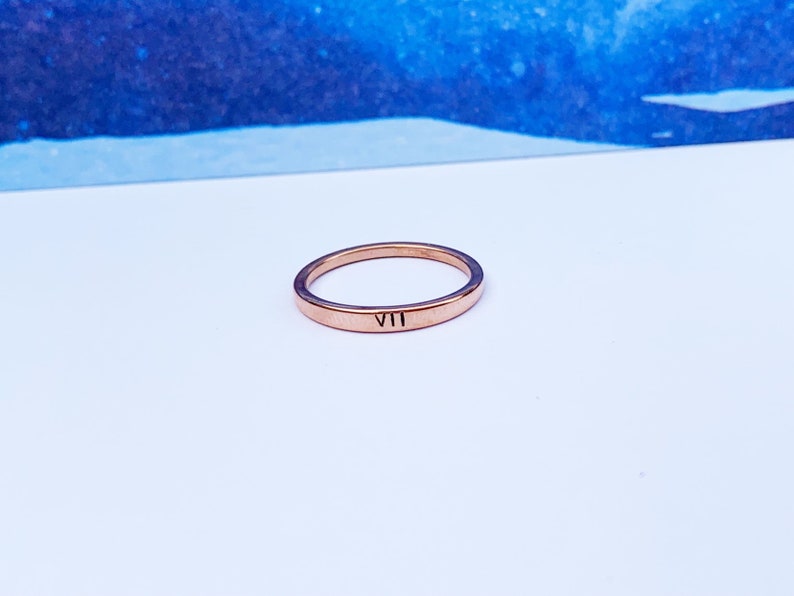 F Word, Profanity Ring, Metal Stamped, Stacking Ring, Stainless Steel Ring, Gold Skinny Ring, Rose Gold Jewelry, swear ring, rude ring, image 8