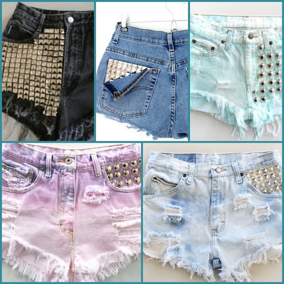 Items similar to High Waisted Levi Shorts CUSTOM on Etsy