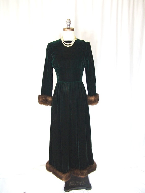 fur ball gown