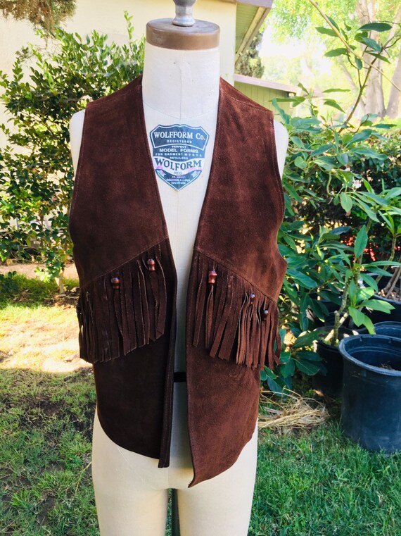 1980s Woodstock Leather Vest
