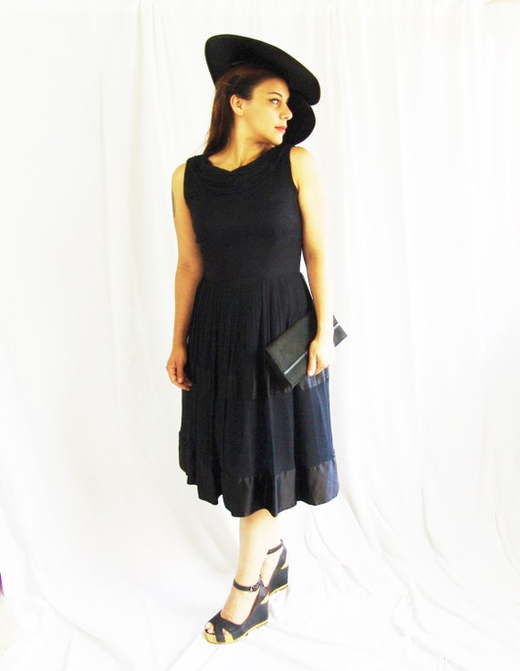 1950s Black Gown