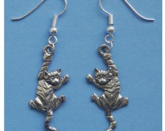 Climbing Cat Earrings