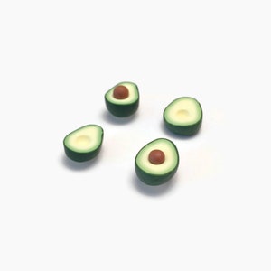 Avocado magnet set SECONDS SALE magnets, avocado fridge magnets, handmade polymer clay avocados, handmade food magnets, cute magnets image 4