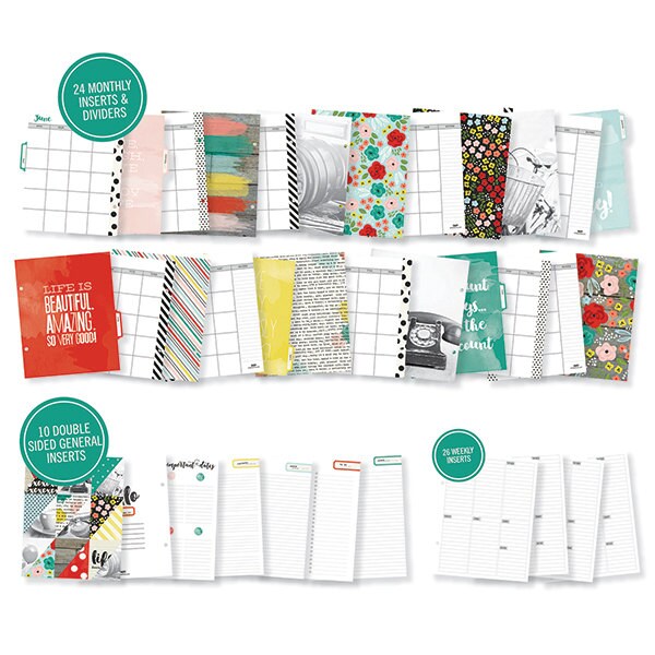 Simple Stories - Life In Color - Planner Set - 61 pieces - 5045