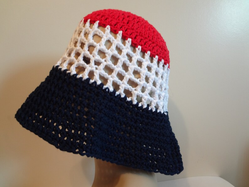 Wide Brim - Fun Summer Hat Boho Hippie- Cotton Handmade Sun Hat Big Floppy Brim