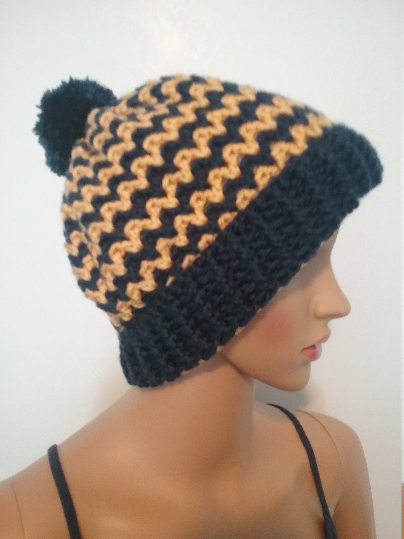 Sports Team Hat Team Colors Beanie handmade crocheted in Etsy