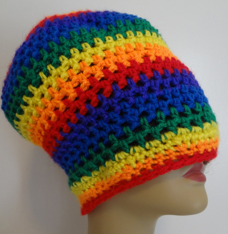 Rainbow Rasta Hat Rainbow Dread Tam Pride Rainbow Tam Etsy