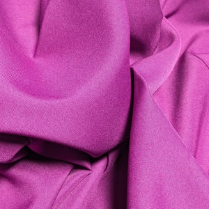 Magenta  Gabardine Tropical 60 to 62" wide, 100% Polyester by the yard   Free swatches, Threads and "rush" shipping available.