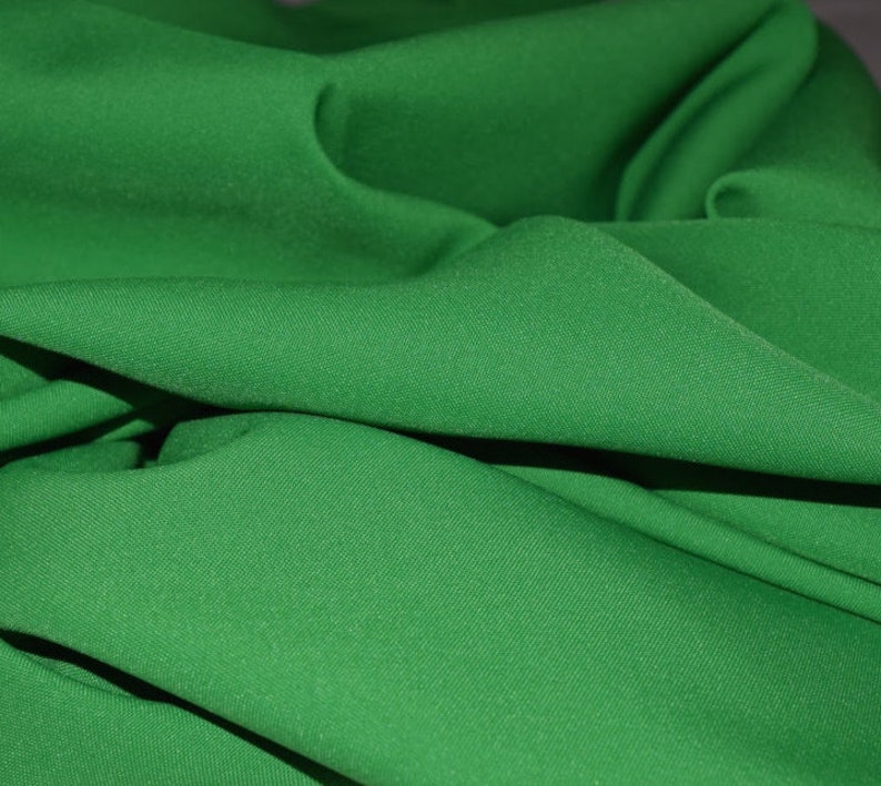 Kelly Green New Kelly Gabardine Tropical 60 to 62 wide, by the yard Free swatches, Threads and rush shipping available. image 1