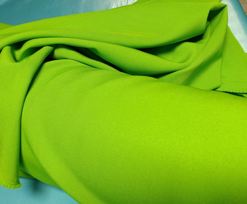 Key Lime Green Gabardine Tropical 62 wide by the yard. Etsy