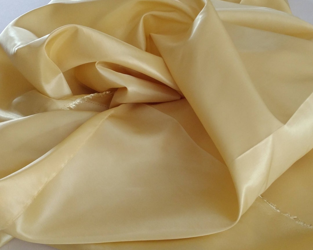 Maize Yellow Taffeta Silk Fabric
