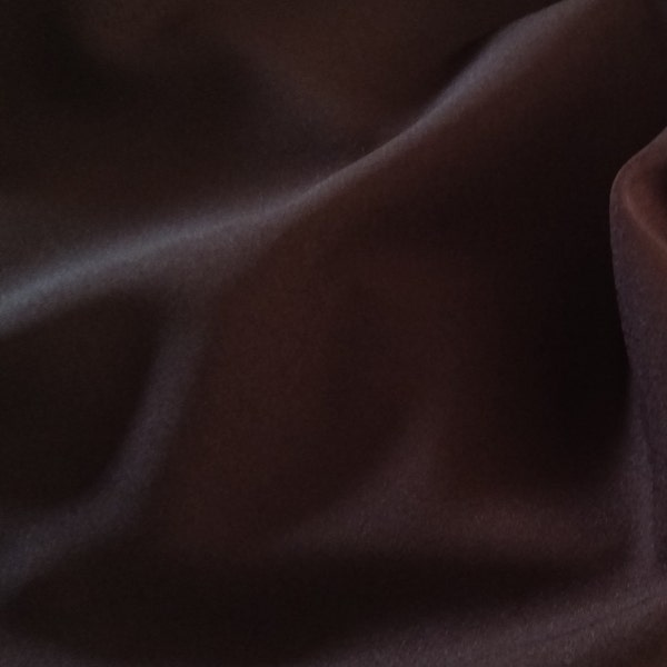 Chocolate Brown  Gabardine Tropical 60 to 62" wide, 100% Polyester by the yard  Free swatches, Threads and "rush" shipping available.