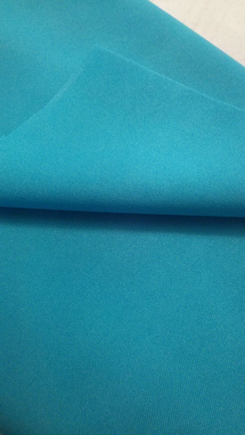 Turquoise Gabardine Tropical 60 to 62 100% Polyester by | Etsy