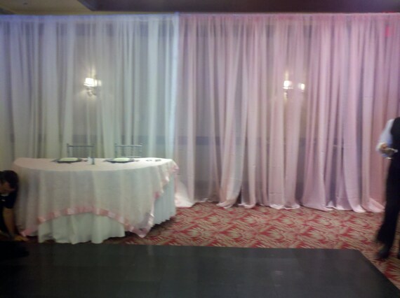 Birthdays Dekoration Blush Pink Wedding Backdrop Drapes Sheer 6