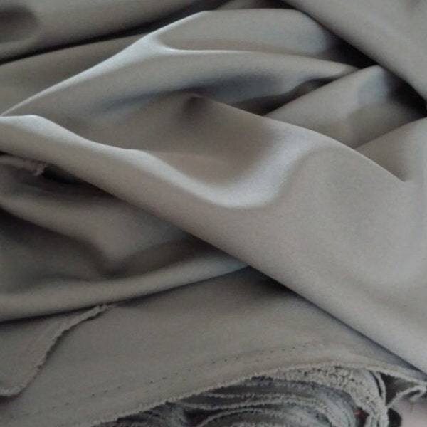 Grey  Gabardine Tropical 60 to 62" wide, 100% Polyester by the yard   Free swatches, Threads and "rush" shipping available.
