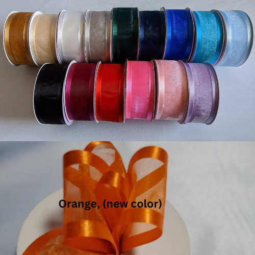 Luster Organza Ribbon 1.5inch X 5Yard for Bouquets Gifts Wrapping