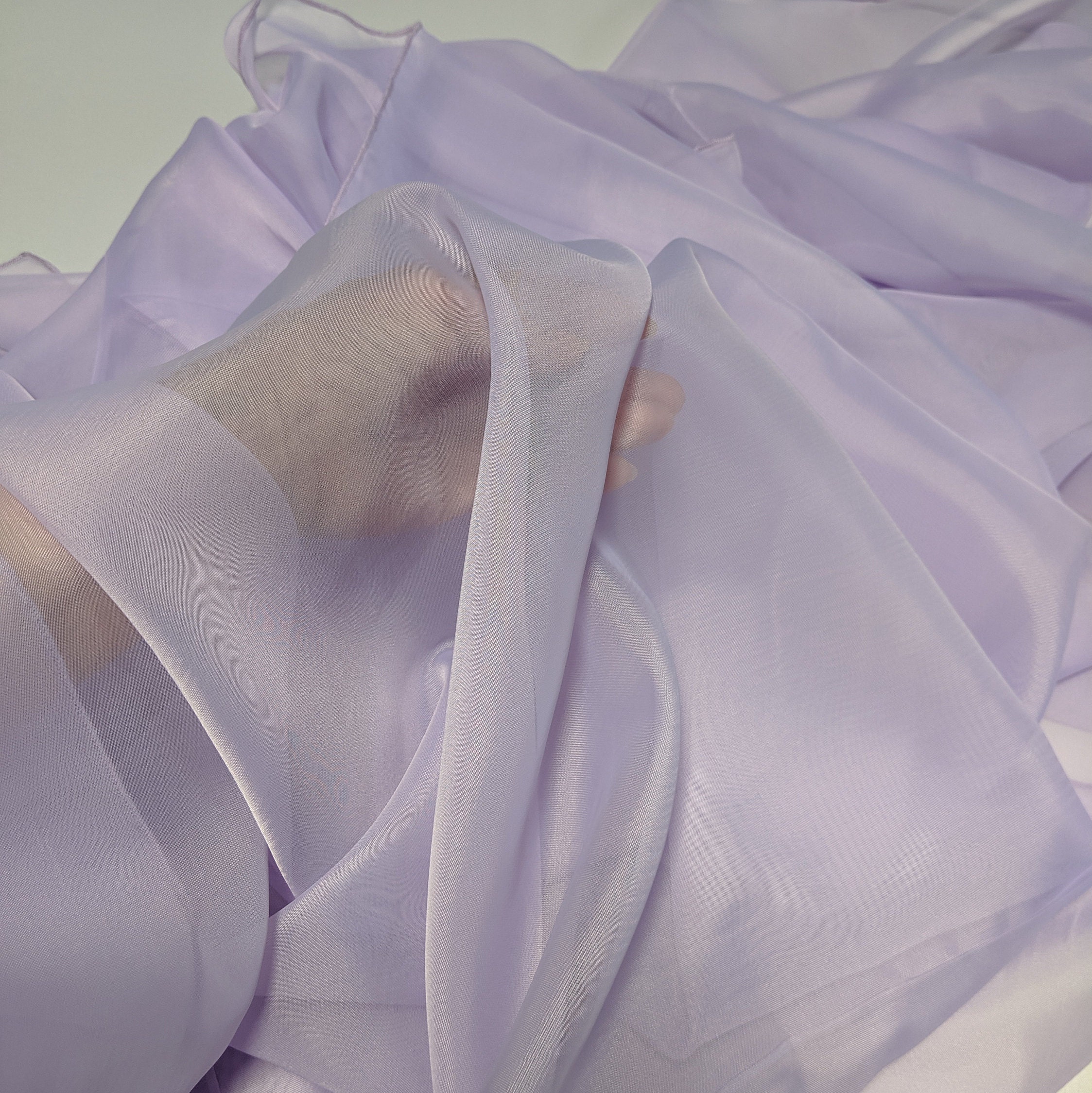 Lavender Sheer Voile by the yard 115 to 116 wide Free Etsy
