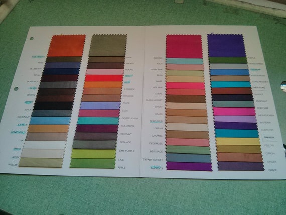 Taffeta Color Chart