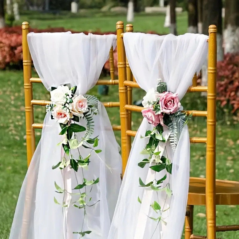 Tulle Blanc 3 M X 160 Cm Pour Décoration De Mariage - Arche, Voiture, Fenêtre