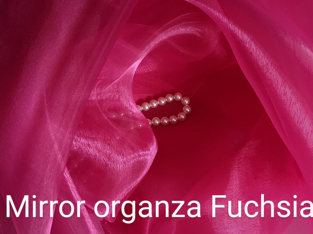 Fuchsia/Blue Organza Checks