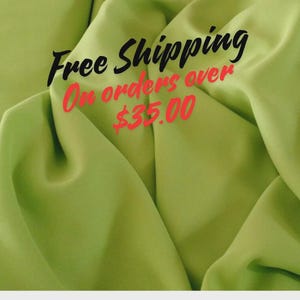 Apple Green  Gabardine Tropical 60 to 62" wide, 100% Polyester by the yard   Free swatch and "rush" shipping available.