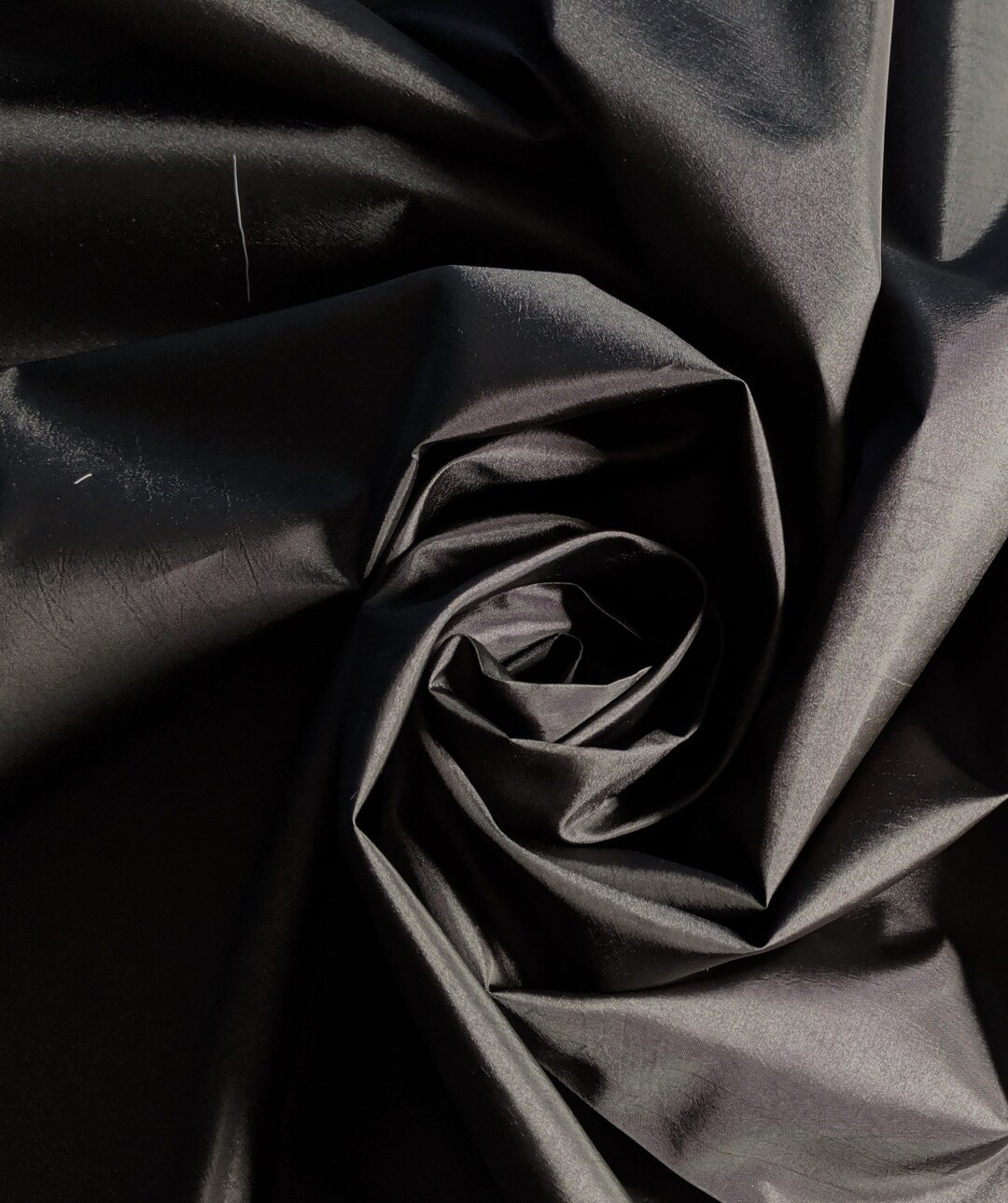 Black Taffeta by the Yard 58-60 Wide. Free Swatches Upon Request, Threads and rush Shipping ...