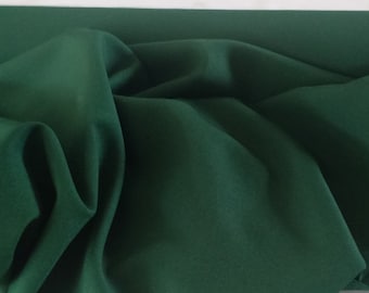 Hunter Green Gabardine Tropical 59&quot; wide 100% Polyester by yard . Free swatches, &quot;rush&quot; shipping available.