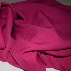 Raspberry or Dark pink  Gabardine Tropical 60 to 62&quot; wide, by the yard   Free swatch and &quot;rush&quot; shipping available.