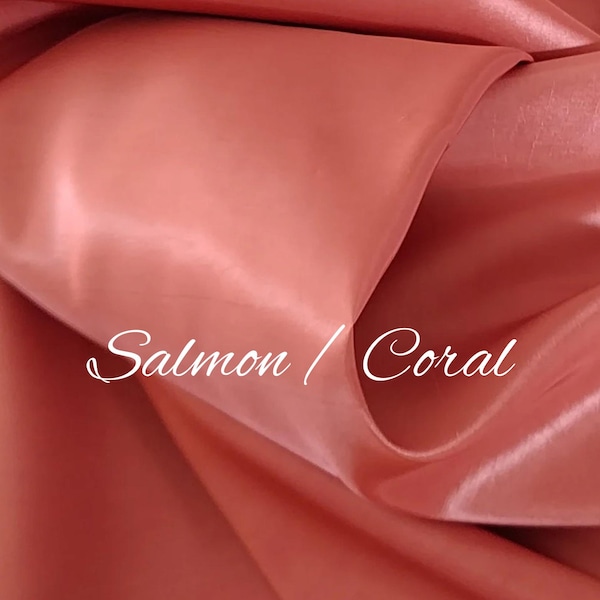 Coral Almond Cotton Silk Fabric main image 1