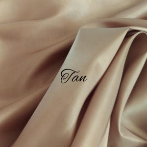 Tan or Beige taffeta 59&quot; wide. Free swatches upon request, &quot;rush&quot; shipping available.