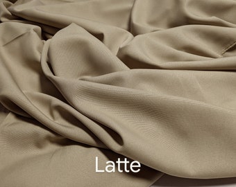 Latte Gabardine Tropical 60 bis 62 "breit, 100% Polyester Schüttgut Kostenlose Muster, Threads und ""Rush"" -Versand verfügbar."