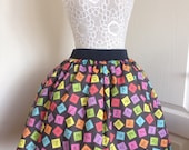 Topsy Turvey Periodic Table full skater style skirt