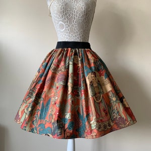 Frida's Garden full skater style skirt