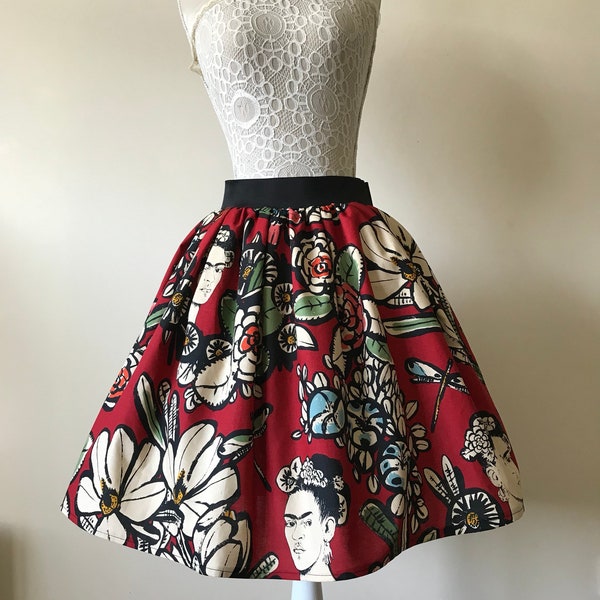 Frida Cactus Flower full skirt