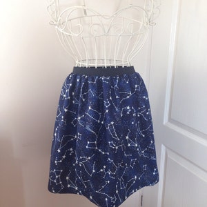 Glow in the Dark Constellations skater style skirt image 3