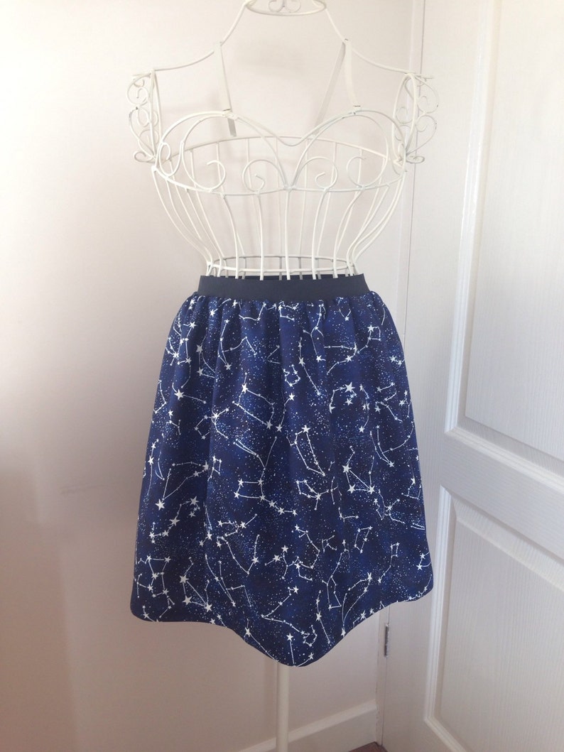 Glow in the Dark Constellations skater style skirt image 3