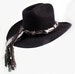 Hat Band for Woman | Black White Silver Gold Accents | For Cowboy Hats, Fedoras, Panama + Straw Hats | Hat Band Only [Hat Not Included] 