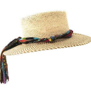 Hat Band for Western Hat for Women Cowgirl Rainbow Colors Also for Fedora Panama Straw Hats Hat Band Only Hat Not Included image 6
