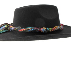 Hat Band for Western Hat for Women Cowgirl Rainbow Colors Also for Fedora Panama Straw Hats Hat Band Only Hat Not Included image 3