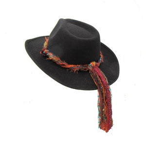 Boho Hat Band for Women | Southwestern Color Style | fits Cowboy Hats, Fedora, Panama + Straw Hats | Hat Band Only [Hat Not Included]