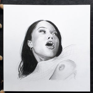Originalzeichnung - Sex Portrait : Pornostar Erin Everheart - Etsy.de