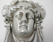 goddess door knocker in pewter finish,