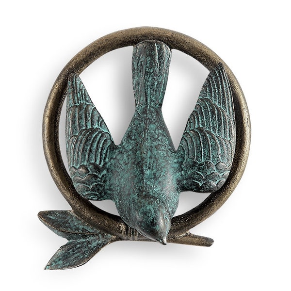 Bird and branch door knocker